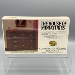 The House of Miniatures 3 Drawer Chest Dollhouse Kit 40011 X-ACTO Sealed NOS